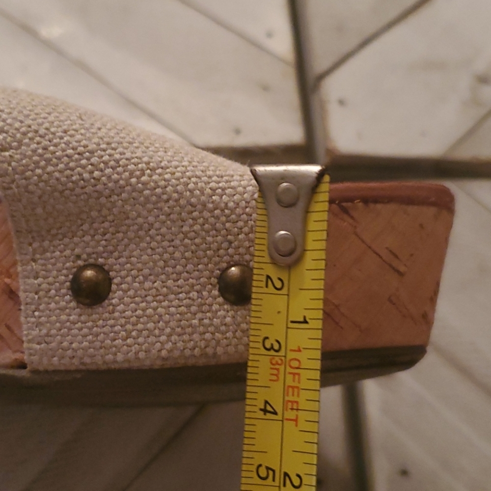 Crown Vintage Size 10 M Tan Wedges - Picture 8 of 8